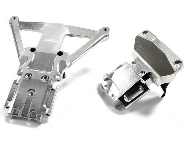 Integy Aluminum Billet Front & Rear Bulkhead for Traxxas 1/10 4x4 Slash/Stampede