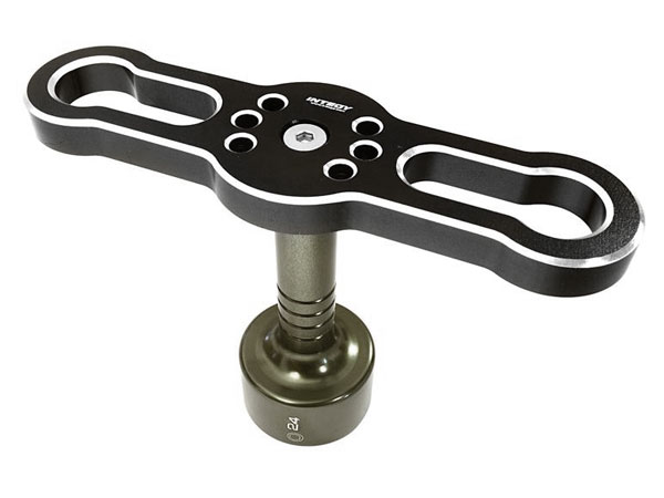 Integy Hardened Steel 24mm Wheel Nut Hex Socket Wrench w/ Anodized Alum Handle 