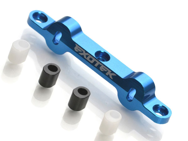 EXOTEK RACING 2022 Heavy Duty Rear RC Arm Mount C With 0-3 Degree Inserts DR10